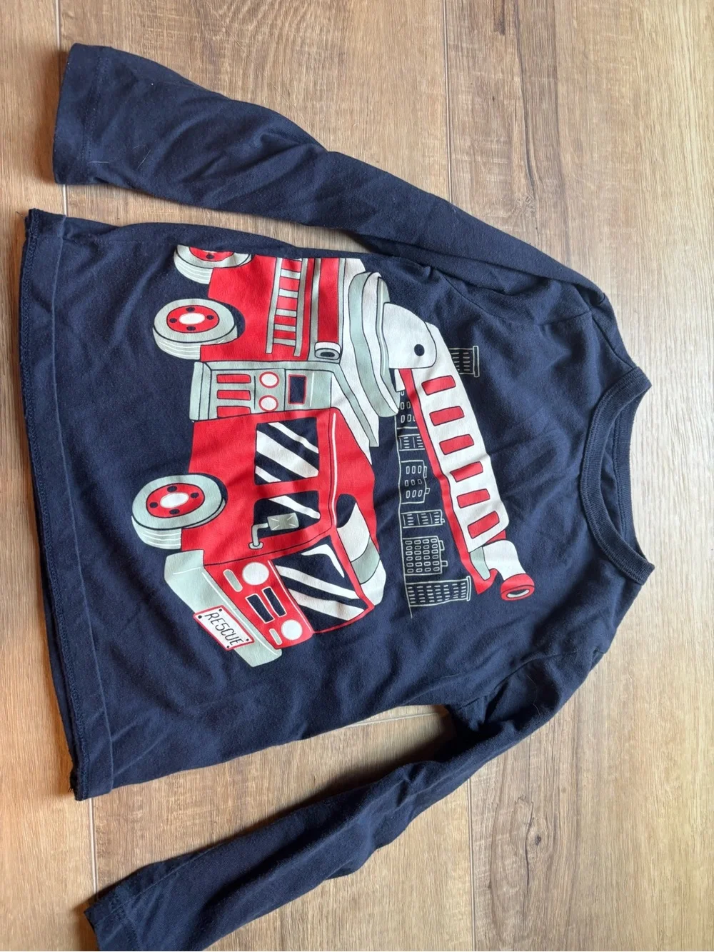 Kids Long-Sleeve Stripe & Graphic Shirt Bundle - Blue, Teal, Navy (5!)